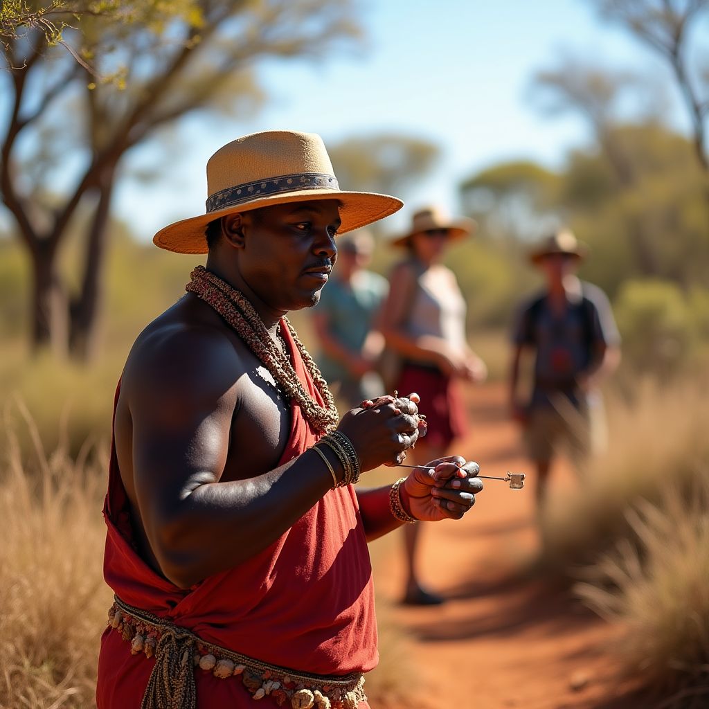 Aboriginal cultural experience in the outback